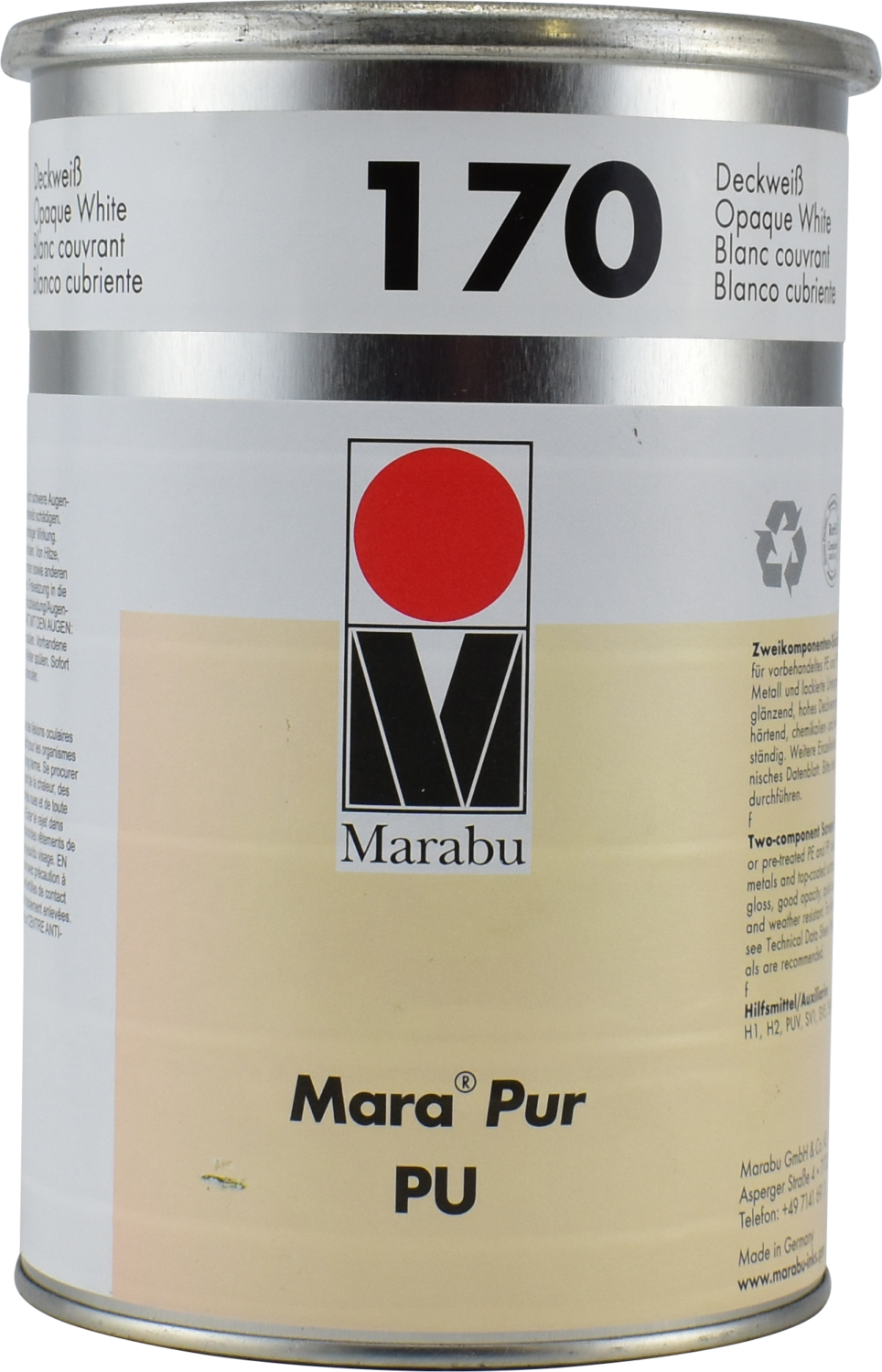 Marapur PU 170 Opaque White Uniscreen Group Ltd NZ Digital and Screen Printing Supplier