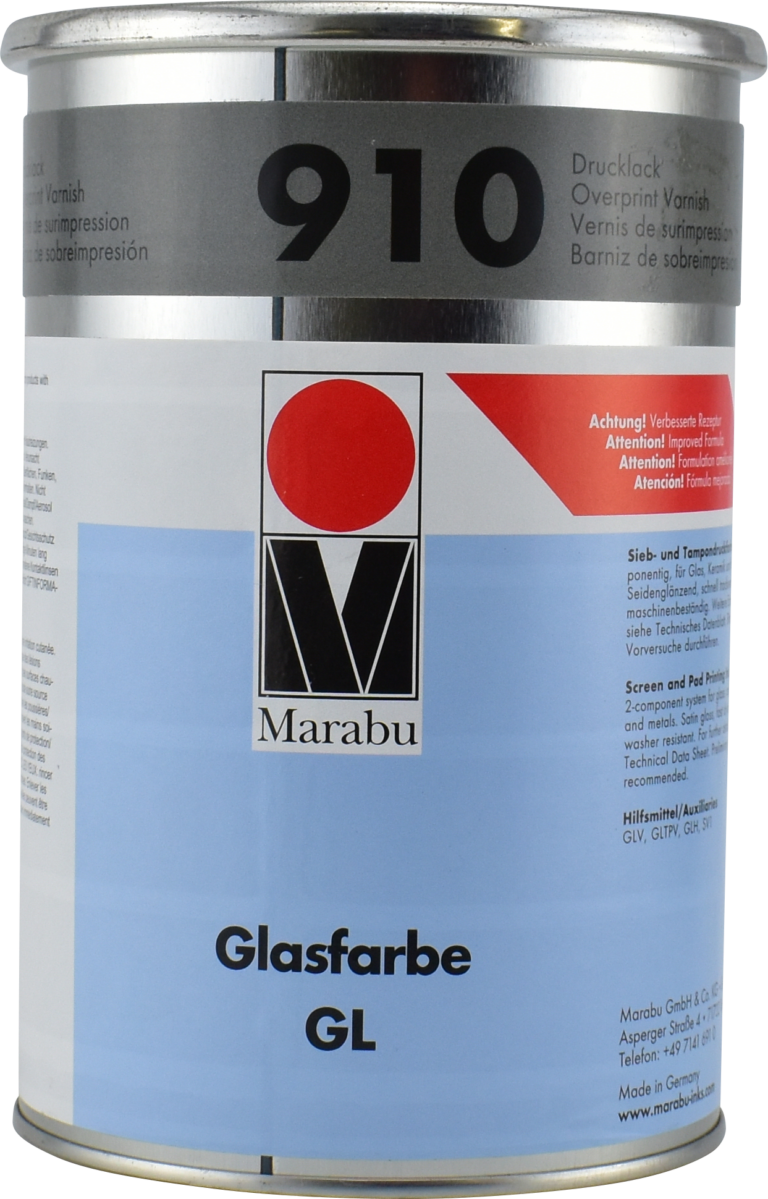 Glass ink GL 910 Overprint Varnish Uniscreen Group Ltd NZ Digital