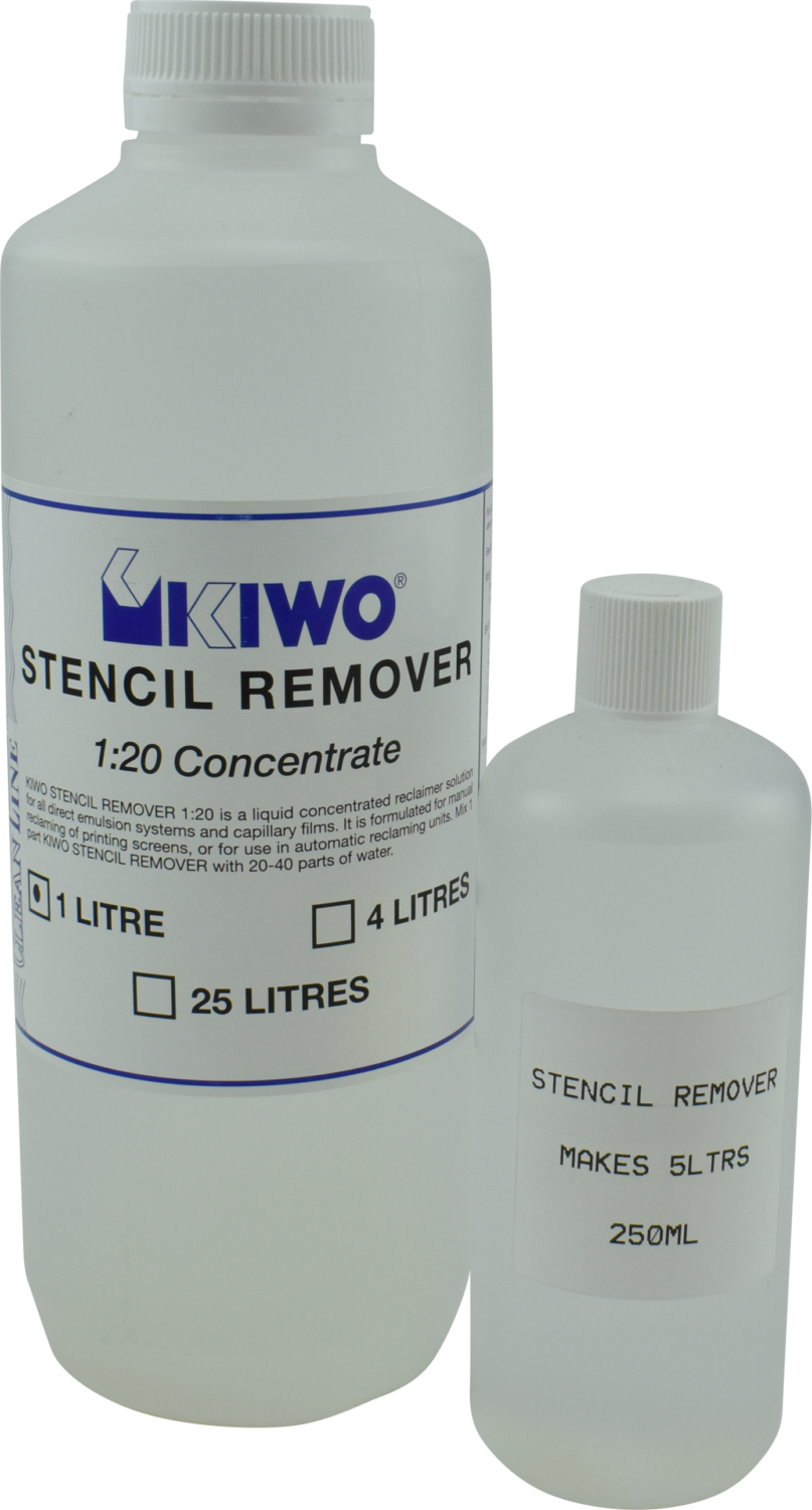 KIWO STENCIL REMOVER 120 concentrate Uniscreen Group Ltd NZ